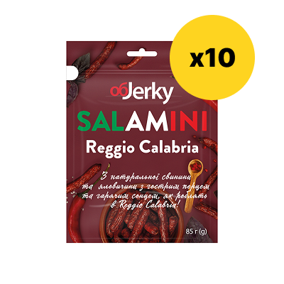Spicy SALAMINI Calabria (pork/beef), 85 gr.