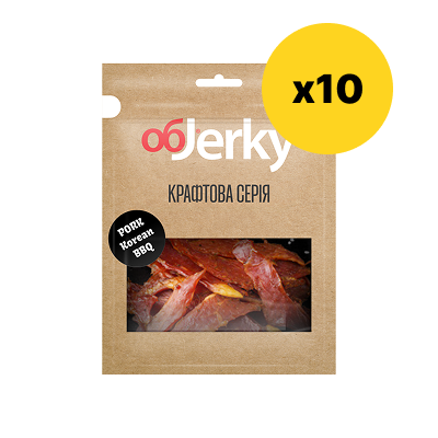 ObJerky Kraft Series Pork Korean BBQ jerky, 50 gr.