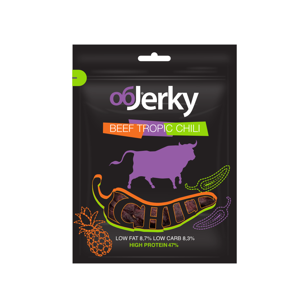 ObJerky Яловичина Тропік Чилі в'ялена, 50 гр.
