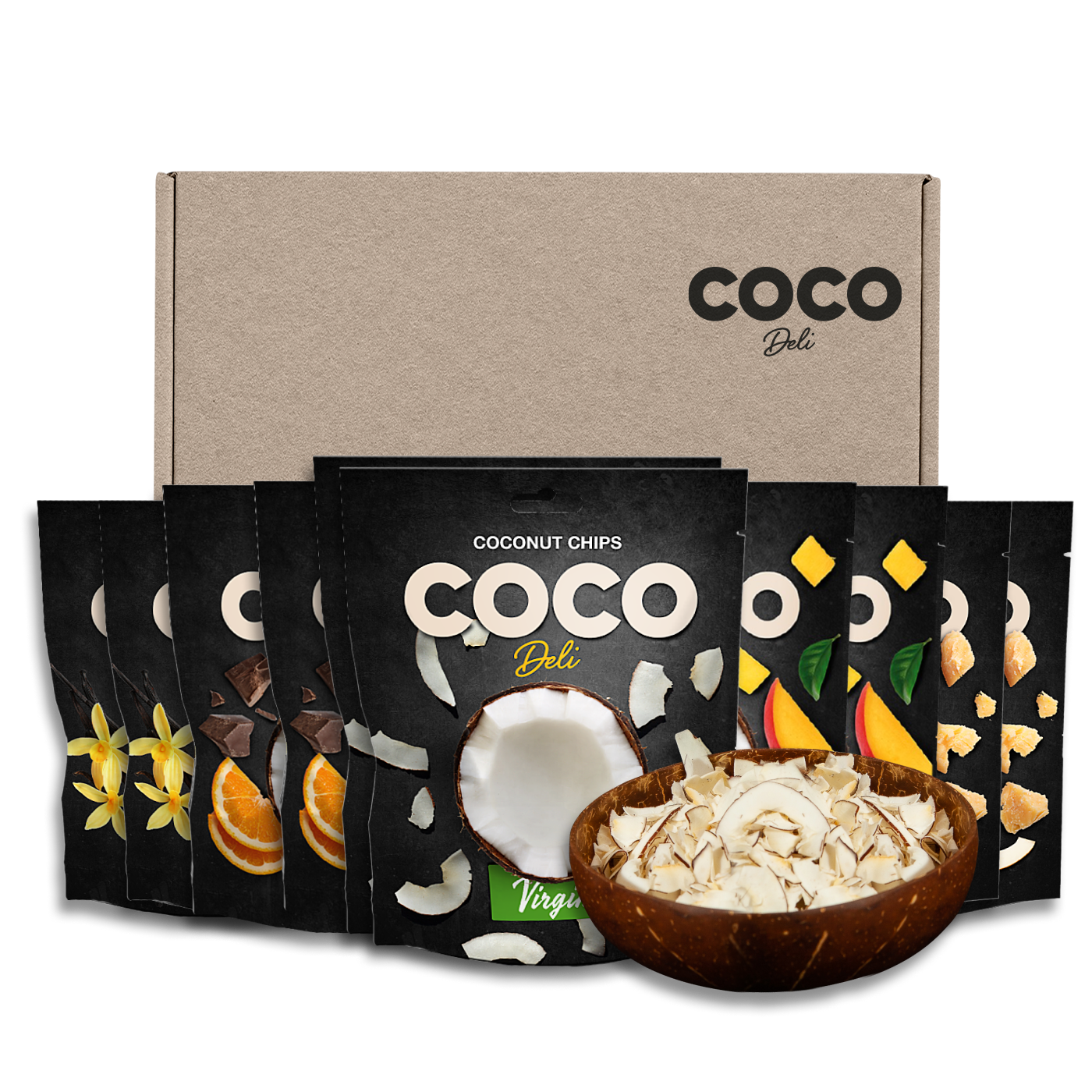 Set of coconuts + coconut bowl as a gift!