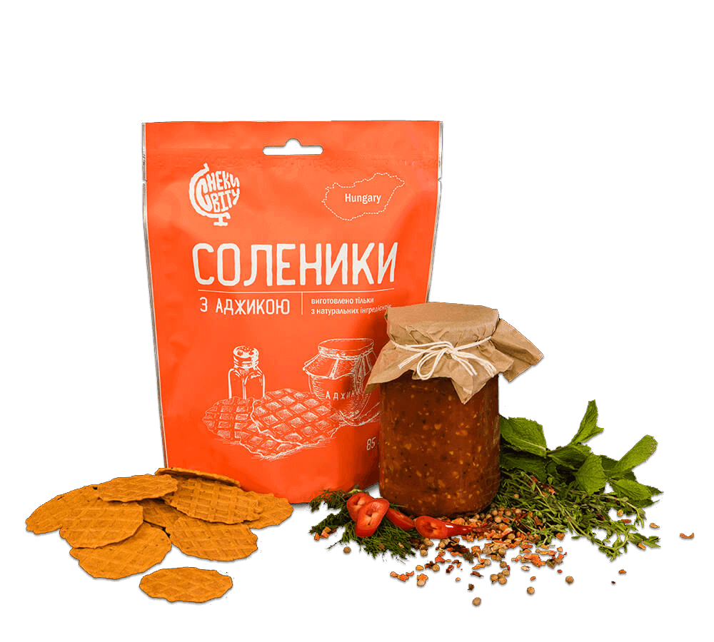 Снеки світу Соленики з аджикою, 85 гр.