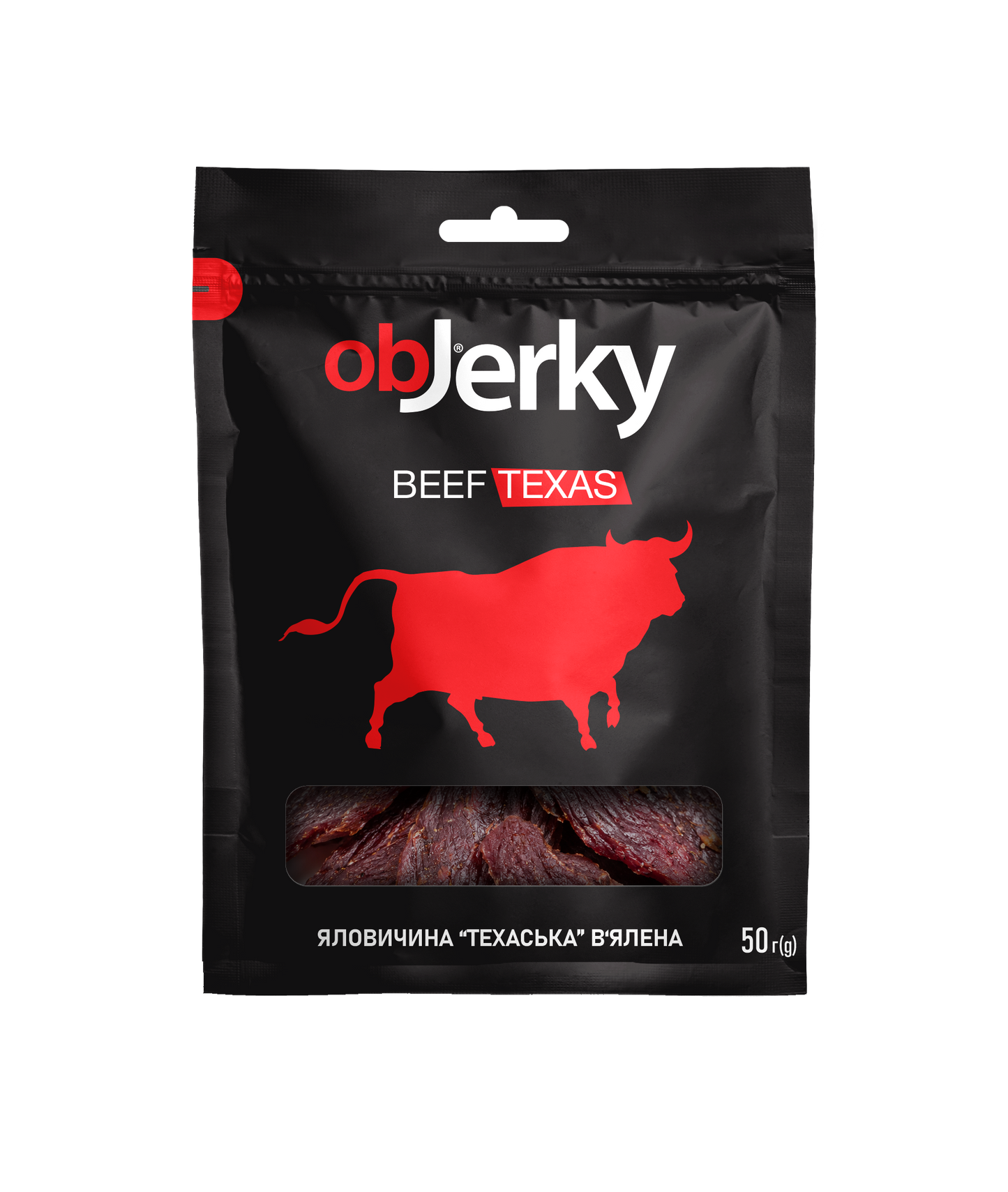 ObJerky Яловичина техаська в'ялена для наших Героїв, 50 гр.