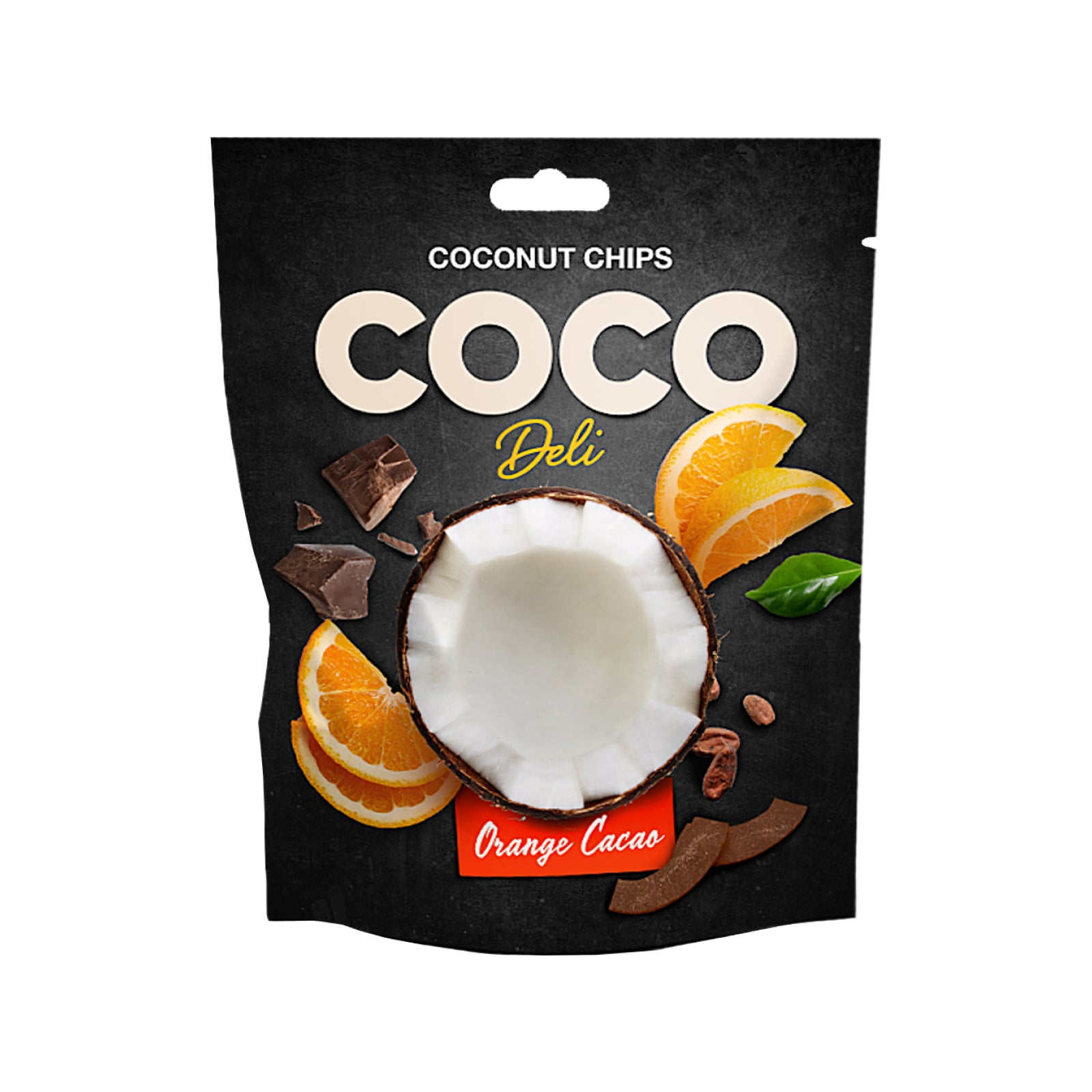 Кокосові чипси Coco Deli з апельсином та какао, 30 гр.