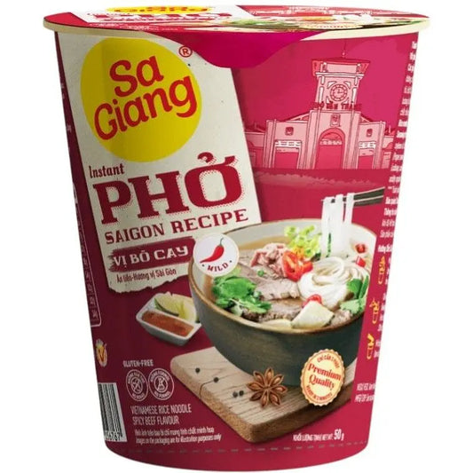 Локшина рисова  Pho Гостра Яловичина, 50 гр.