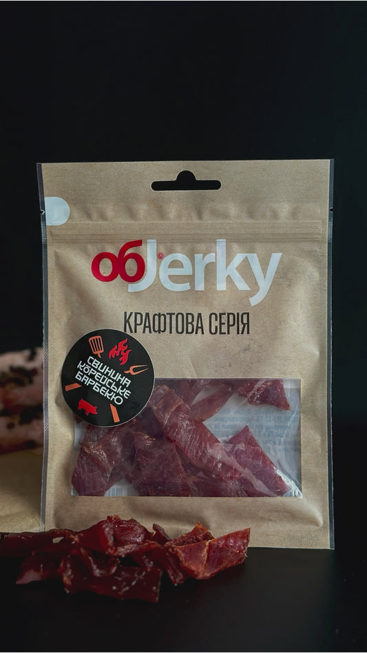 ObJerky Крафтова Серія Свинина Корейське барбекю в'ялена, 50 гр.